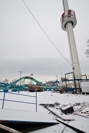 Coney Island in the Snow