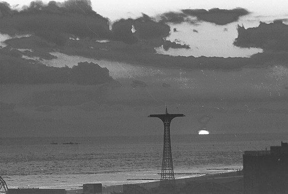 Sunset over Coney Island, late 1960s