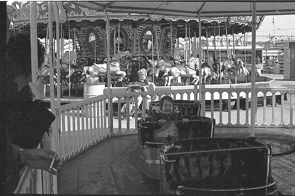 Astroland kiddie ride, March 1978