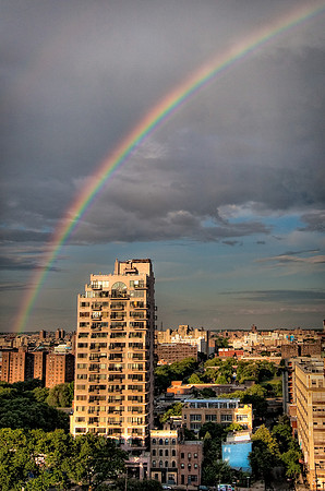 Rainbow over Fort Greene & Downtown Brooklyn