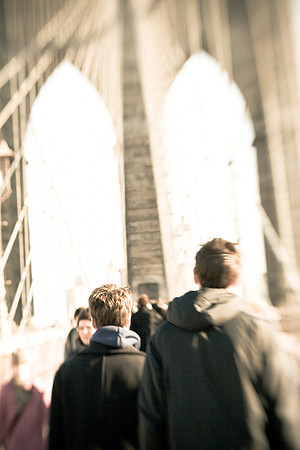 On the Brooklyn Bridge