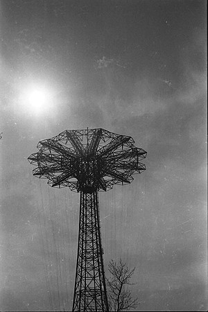 Parachute Jump silouhette, March 1978