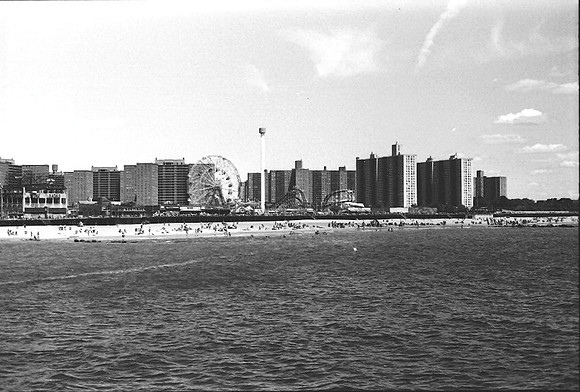 View from Steeplechase Pier, July 1983