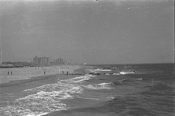 Shoerline from the pier, March 1978