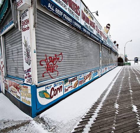 Coney Island in the Snow