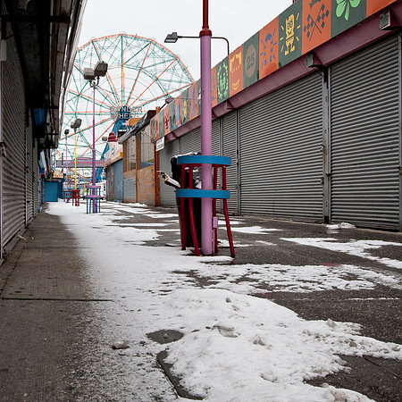 Coney Island in the Snow