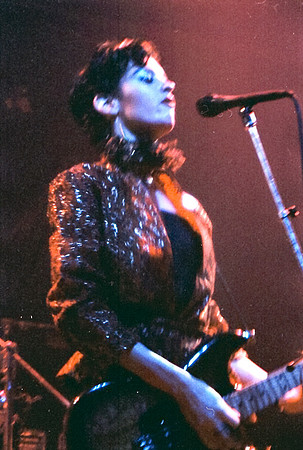 Holly Beth Vincent singing for Holly & The Italians