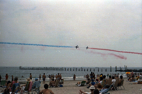 Air Show over Coney Island Beach, July 4Th Weekend, 1986