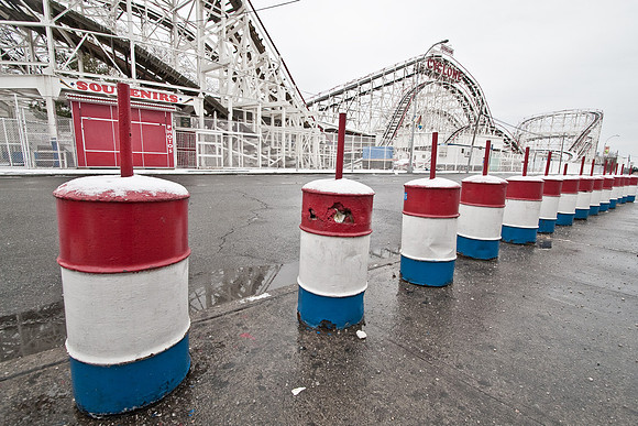 Coney Island in the Snow