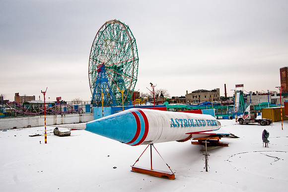 Coney Island in the Snow