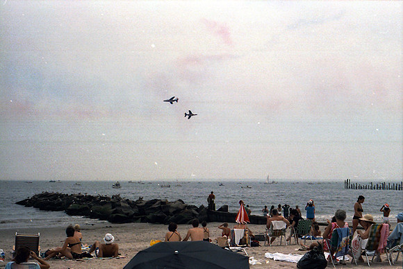 Air Show over Coney Island Beach, July 4Th Weekend, 1986