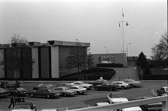 From the West 8th st Foot Bridge, 1978