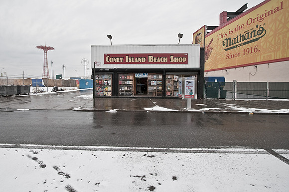 Coney Island in the Snow