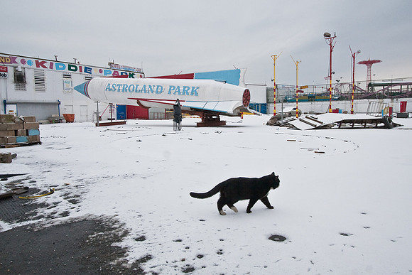 Coney Island in the Snow