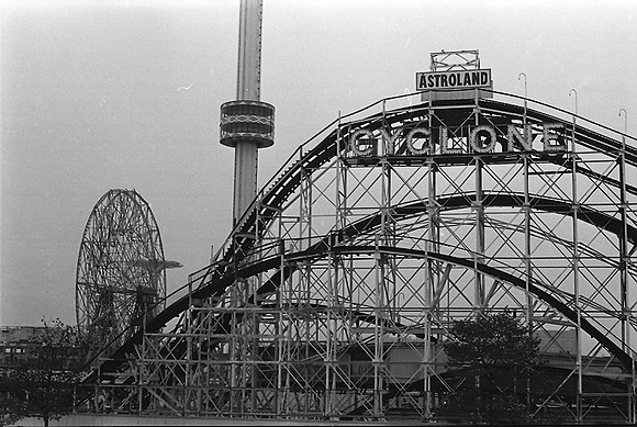 From the West 8th st Foot Bridge, 1978