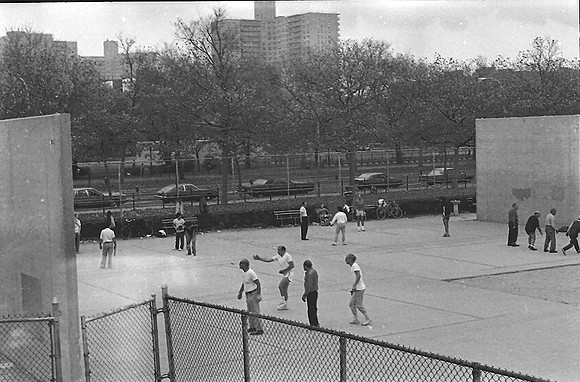 Handball courts at West 5th Street, March 1979