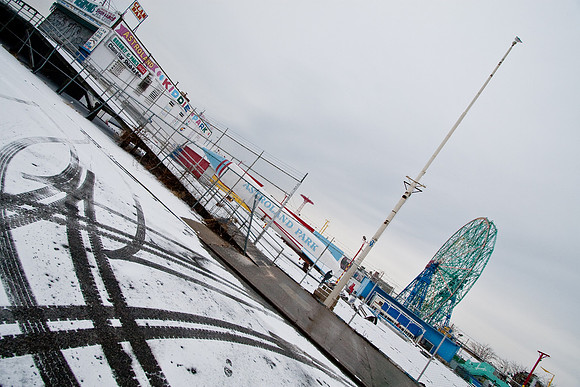 Coney Island in the Snow
