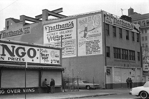 Back of Nathan's Stillwell Ave, March 1979